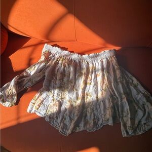 Floral Off-Shoulder blouse American eagle